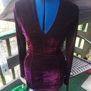 Velvet Maroon Dress